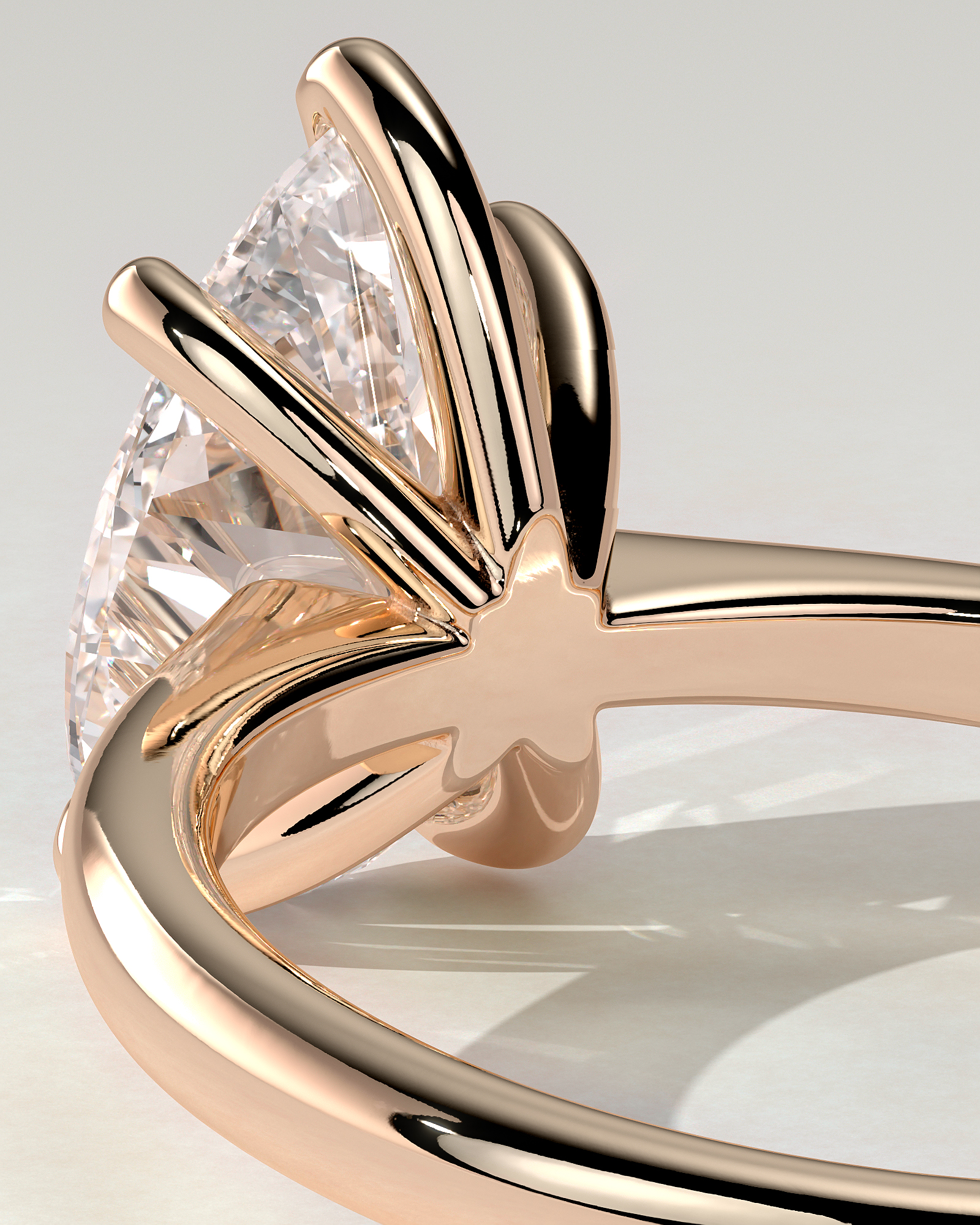 Aspen Solitaire Pear Ring