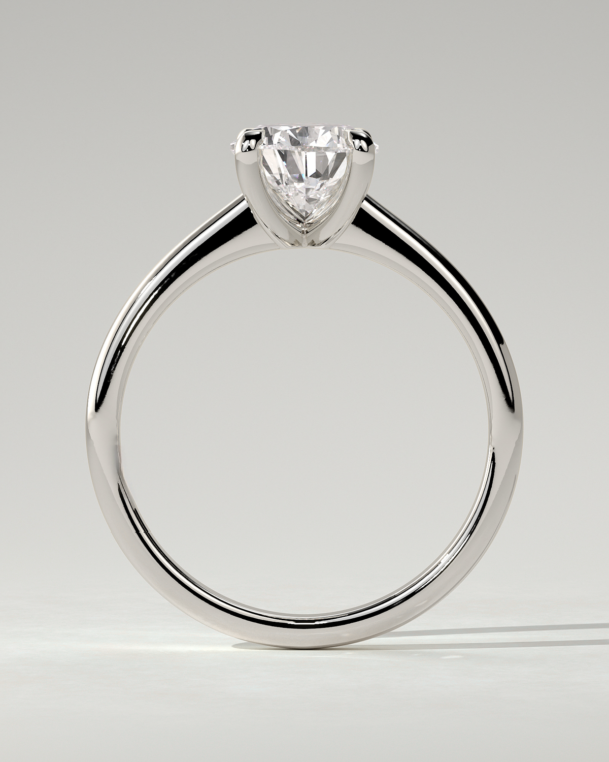 Aspen Solitaire Pear Ring