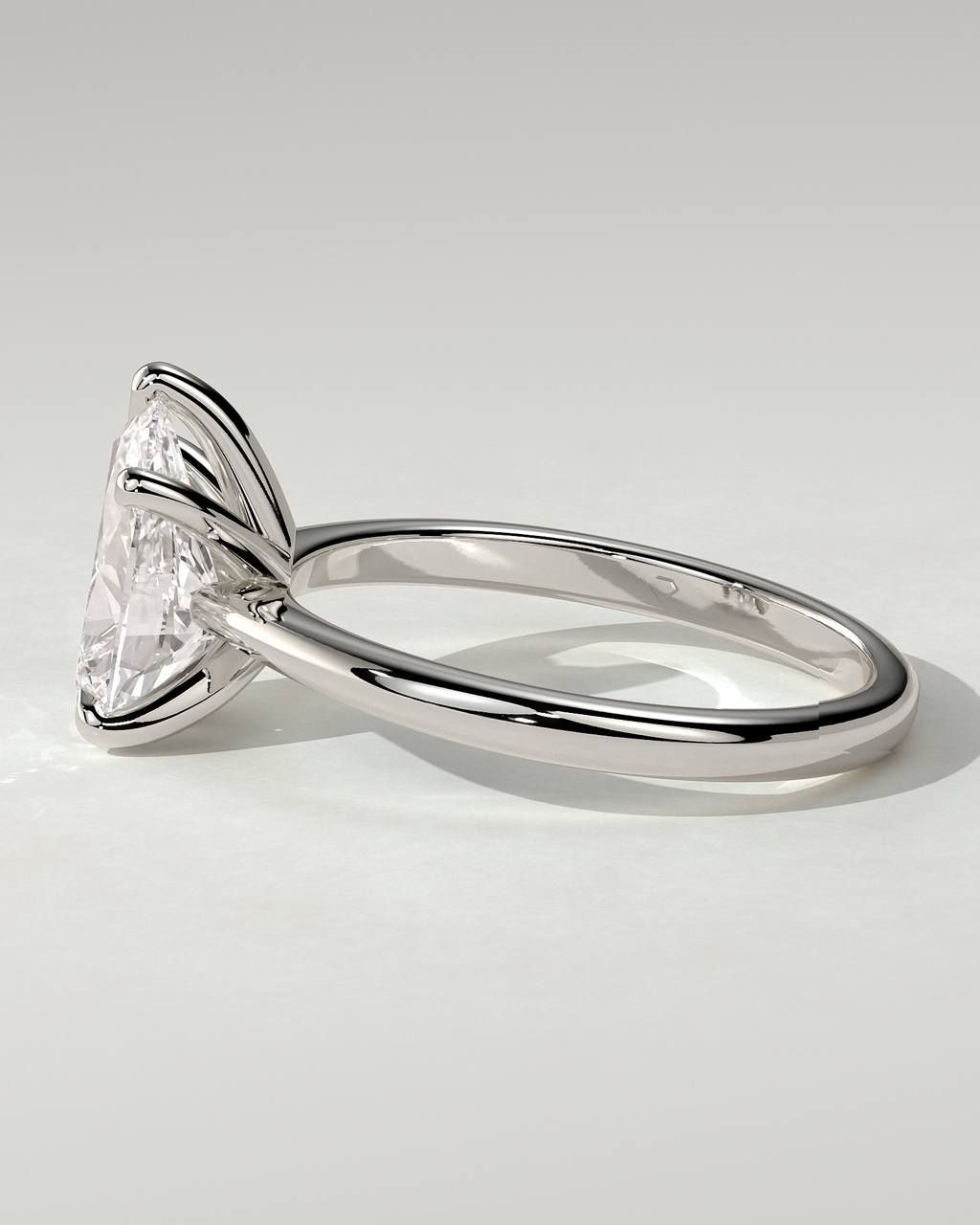 Aspen Solitaire Pear Ring
