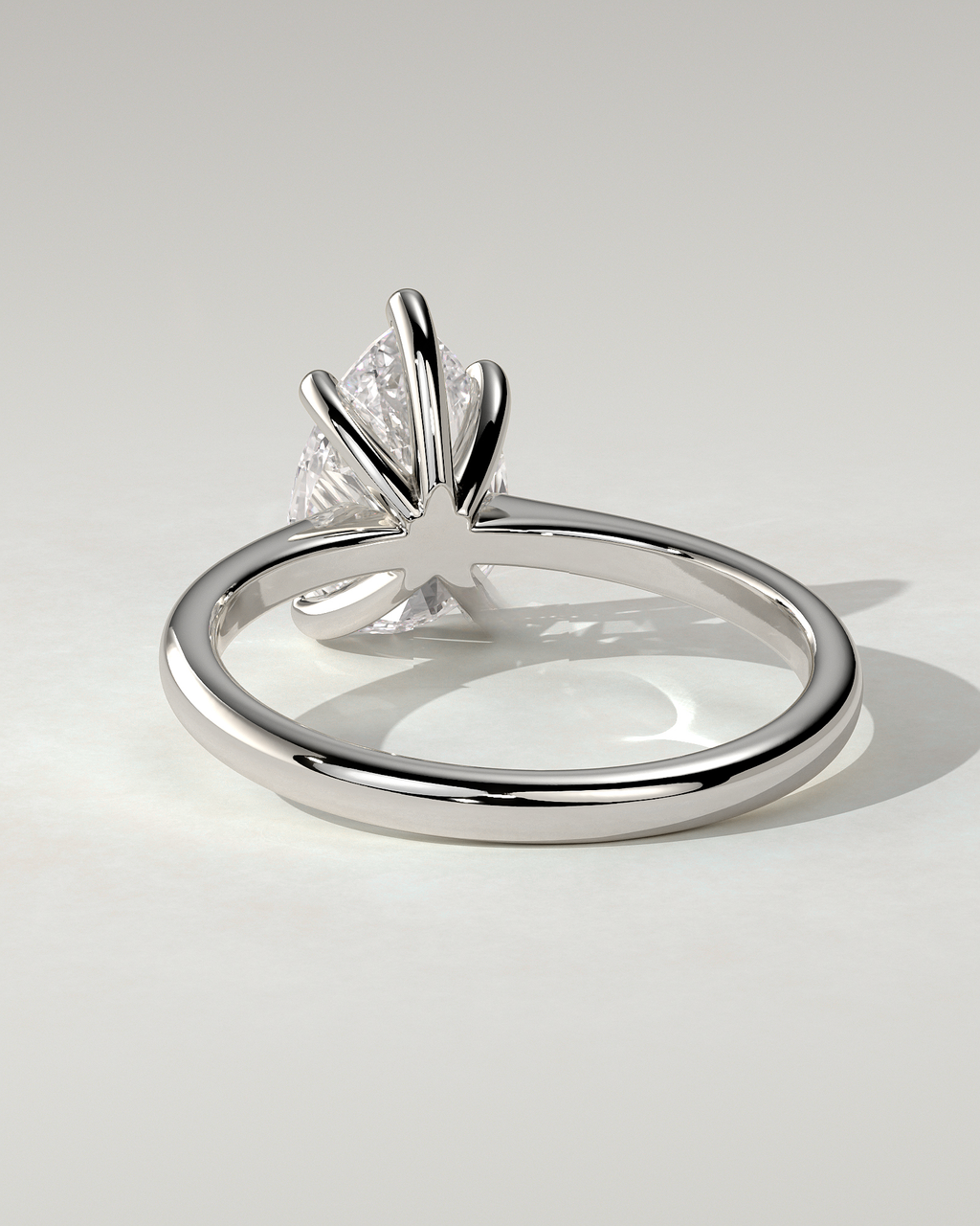 Aspen Solitaire Pear Ring