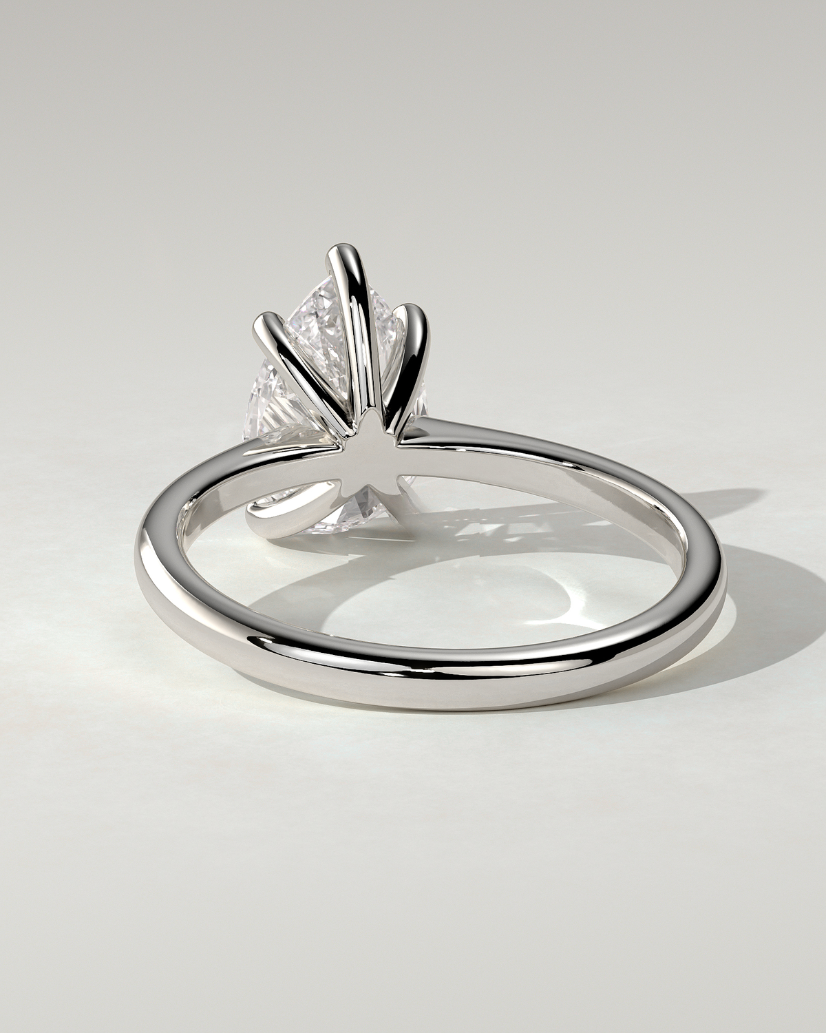 Aspen Solitaire Pear Ring