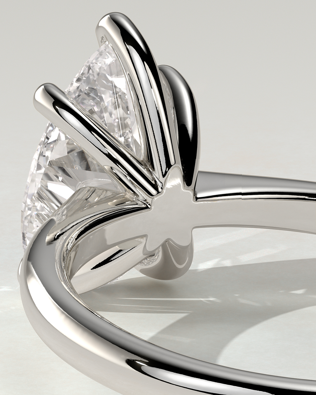 Aspen Solitaire Pear Ring