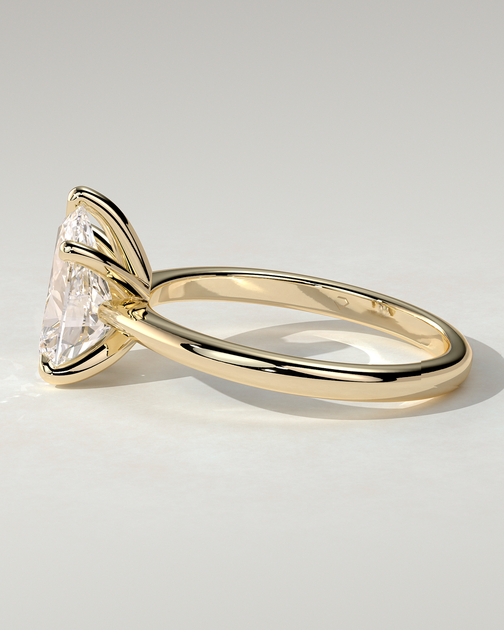 Aspen Solitaire Pear Ring