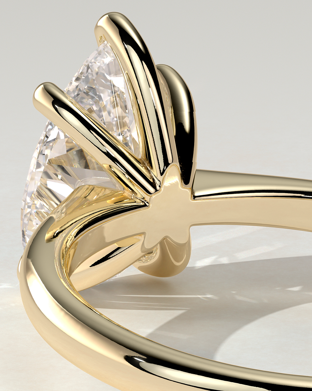 Aspen Solitaire Pear Ring