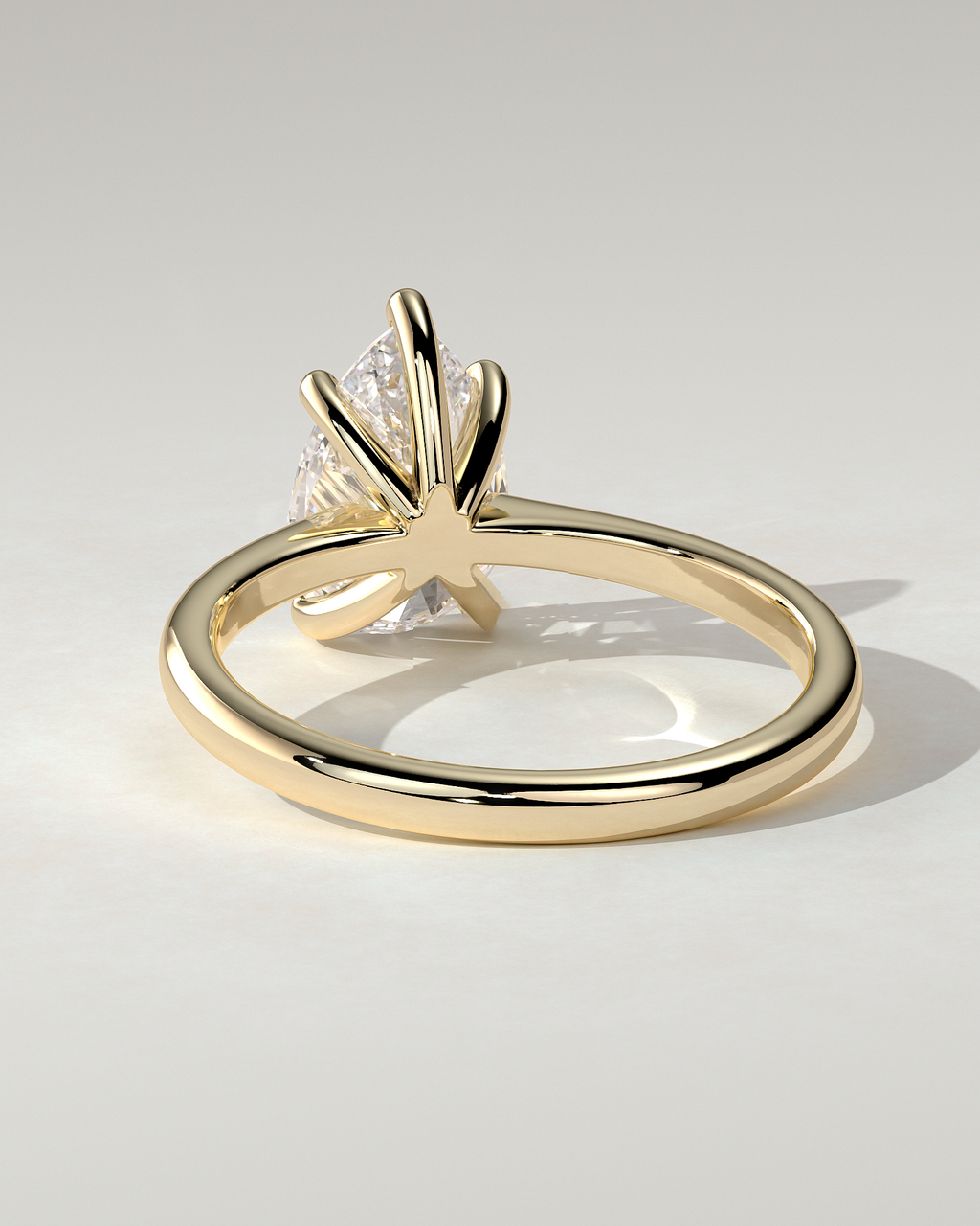 Aspen Solitaire Pear Ring