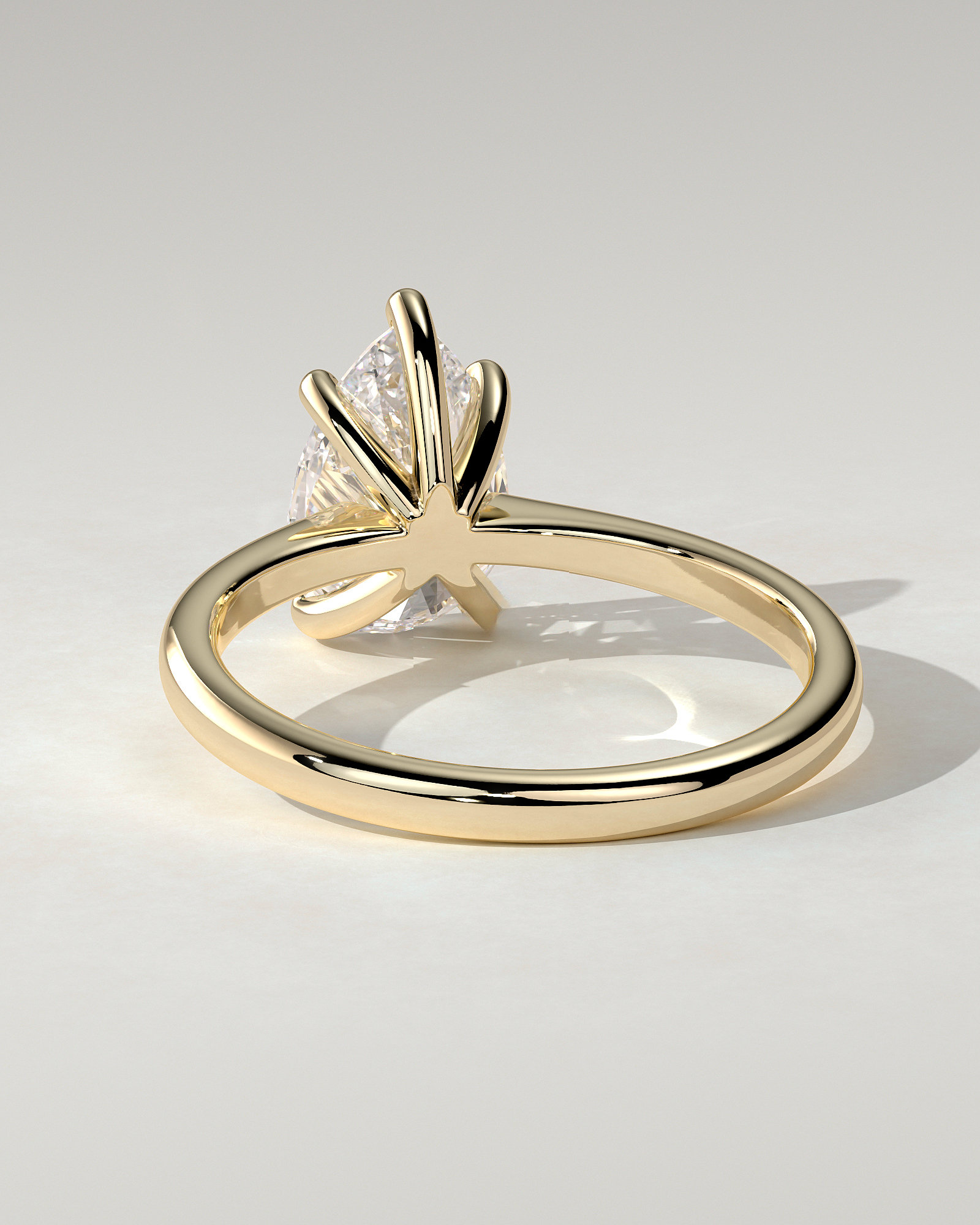 Aspen Solitaire Pear Ring