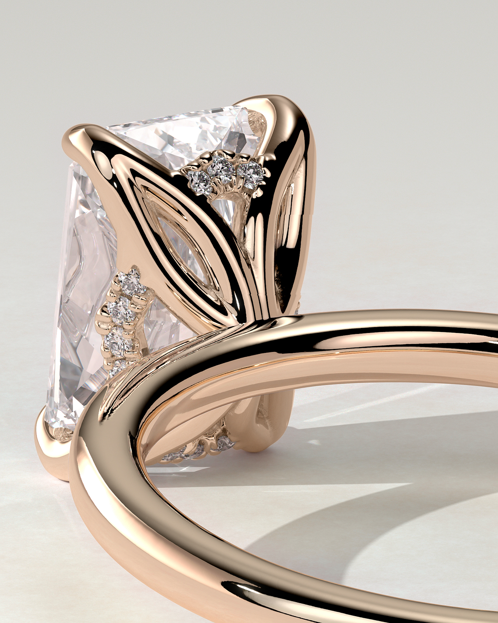Aster Solitaire Radiant Ring