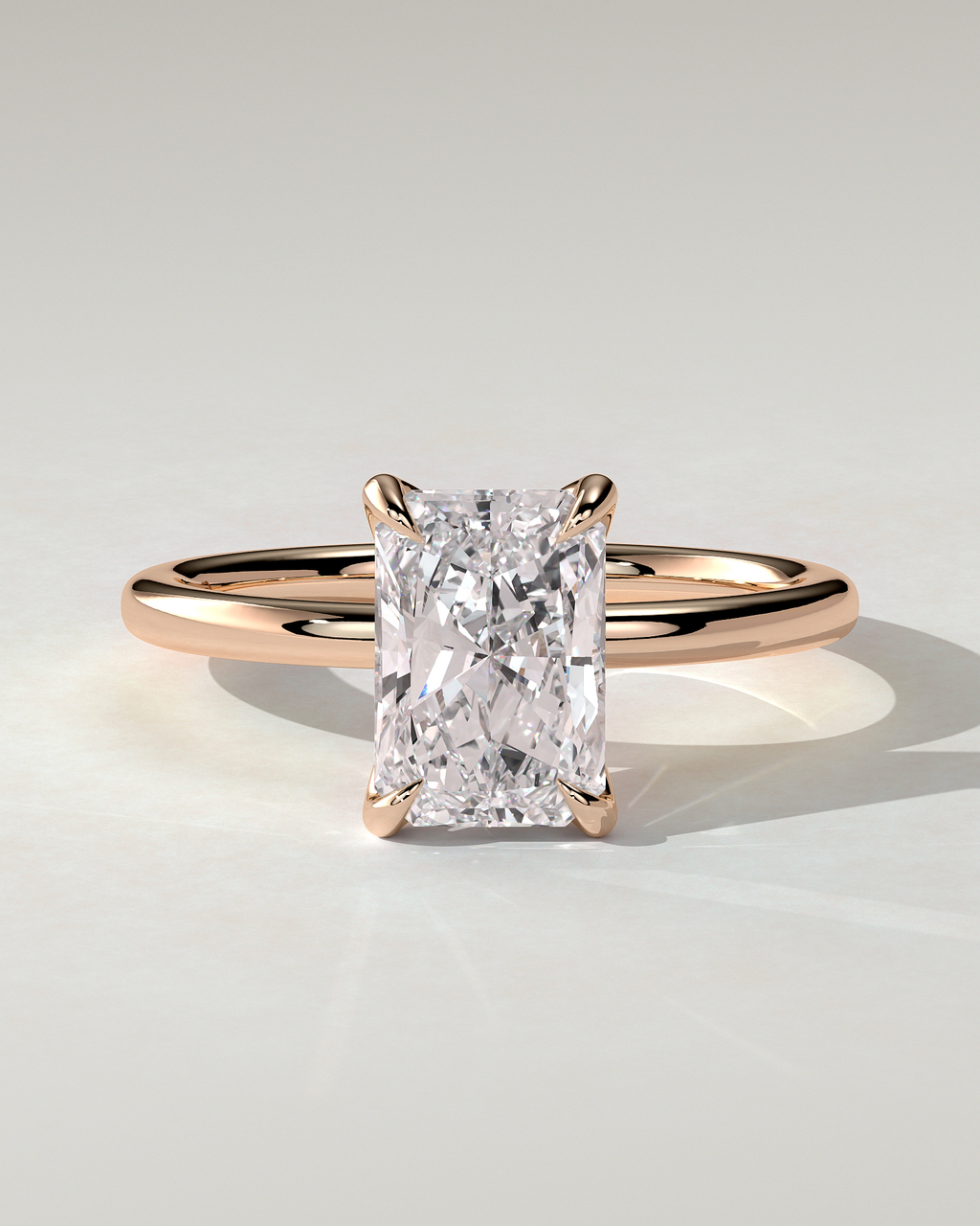 Aster Solitaire Radiant Ring
