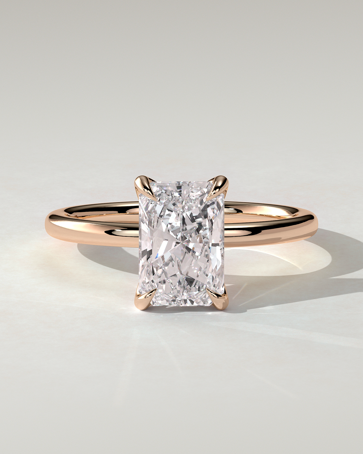 Aster Solitaire Radiant Ring