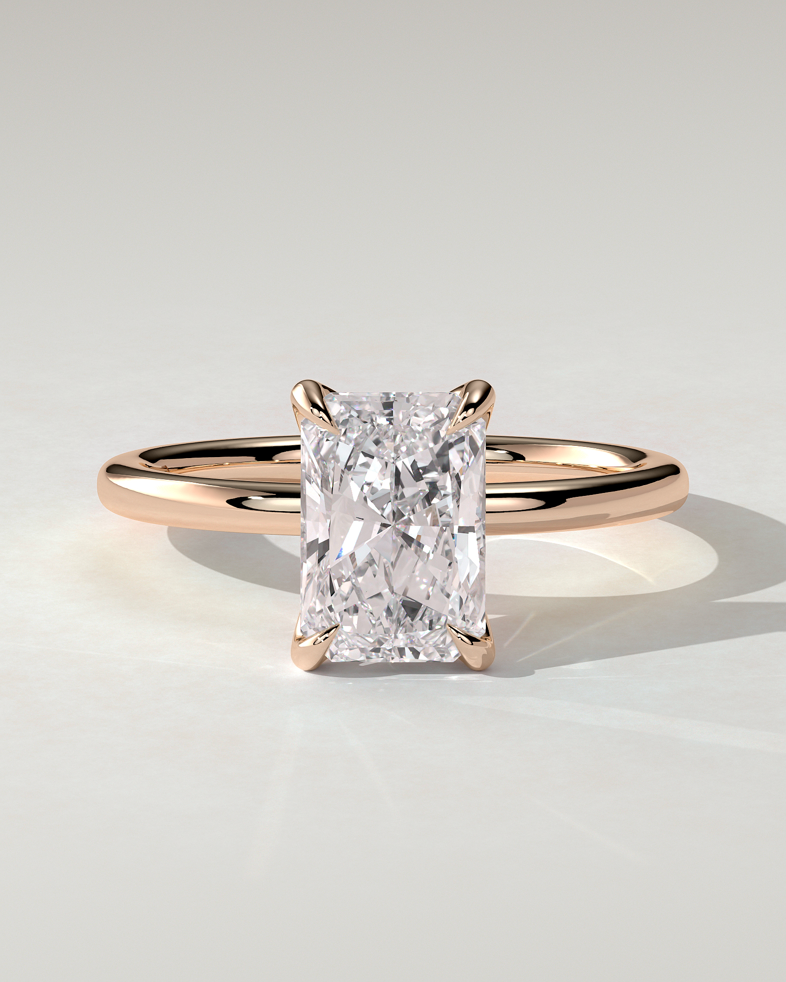 Aster Solitaire Radiant Ring