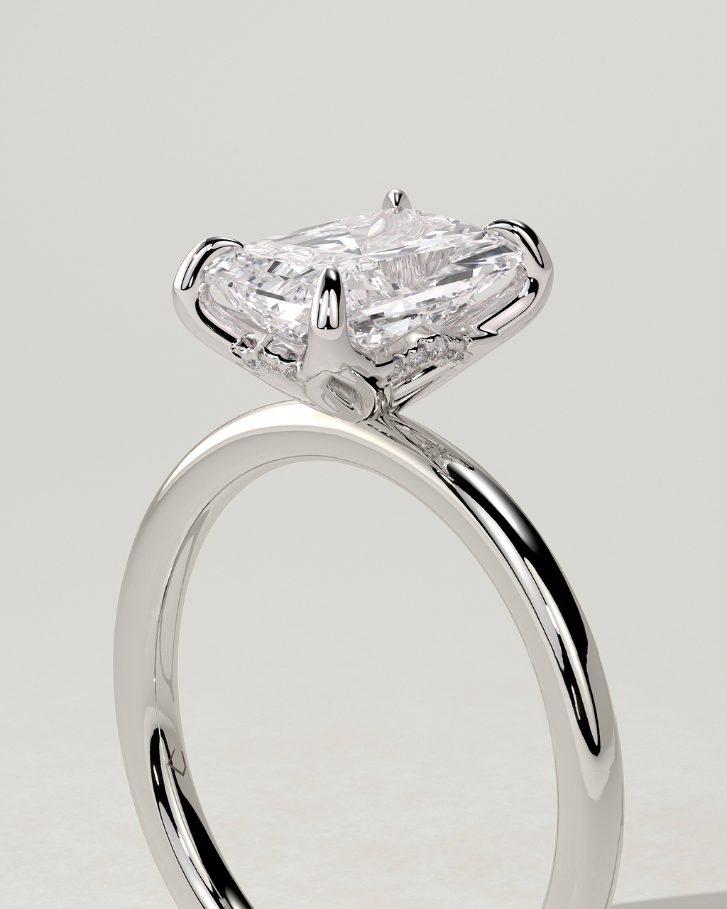 Aster Solitaire Radiant Ring