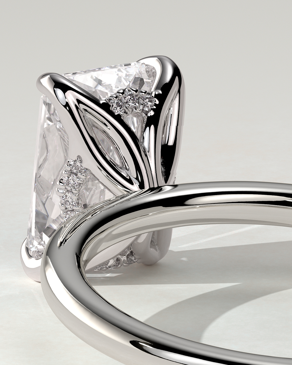 Aster Solitaire Radiant Ring