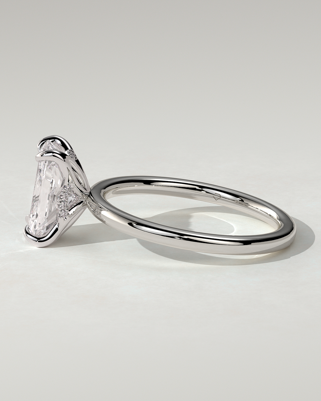 Aster Solitaire Radiant Ring