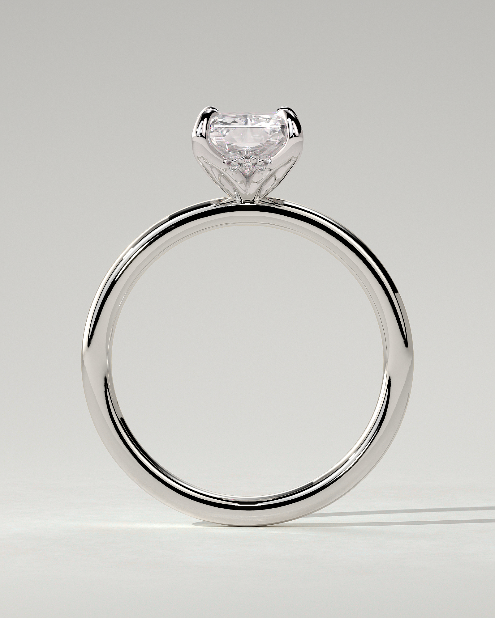 Aster Solitaire Radiant Ring