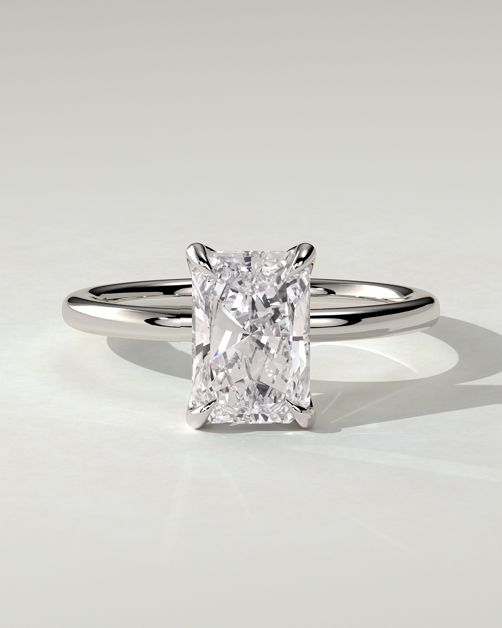 Aster Solitaire Radiant Ring