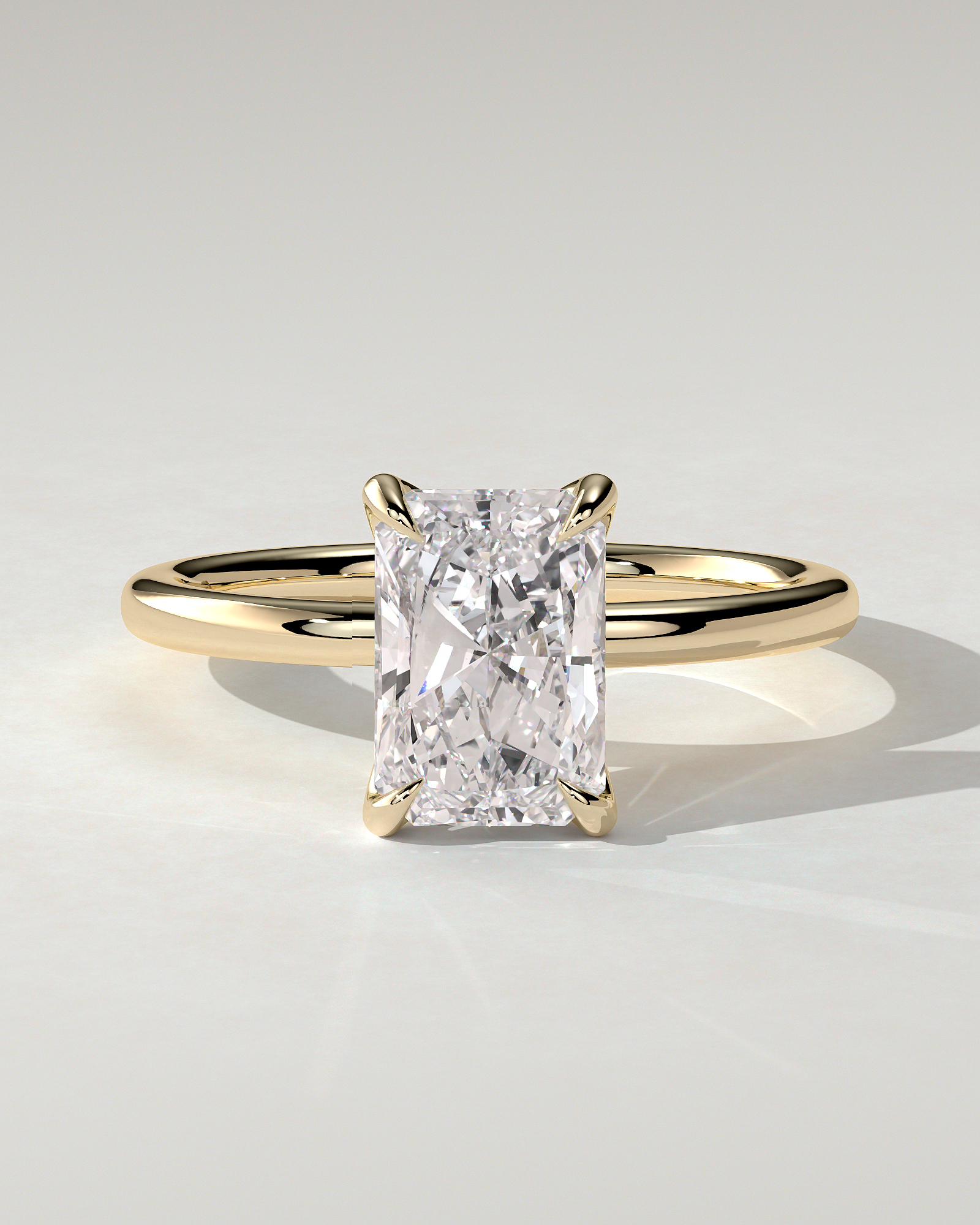 Aster Solitaire Radiant Ring