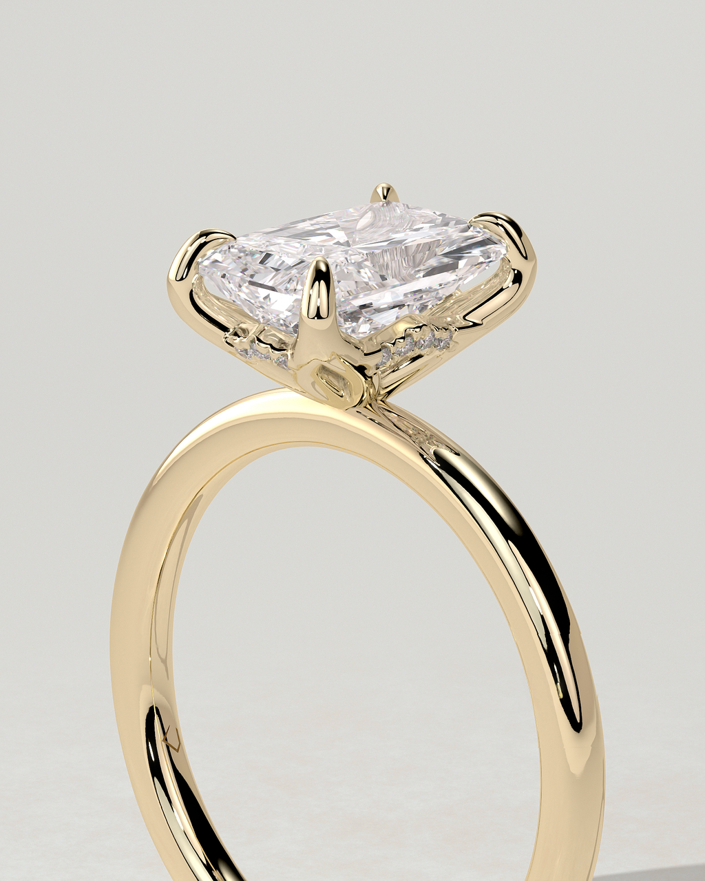Aster Solitaire Radiant Ring