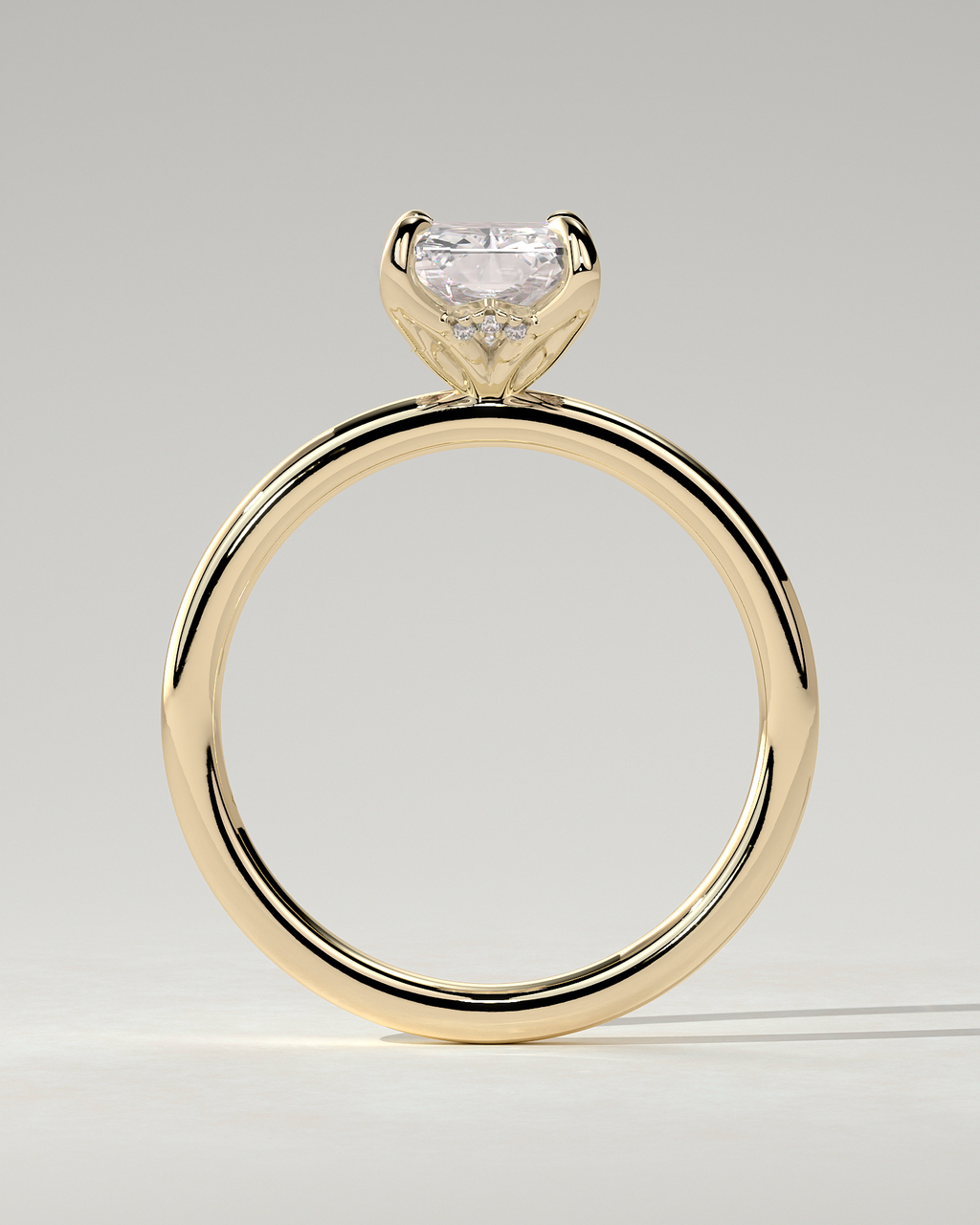 Aster Solitaire Radiant Ring
