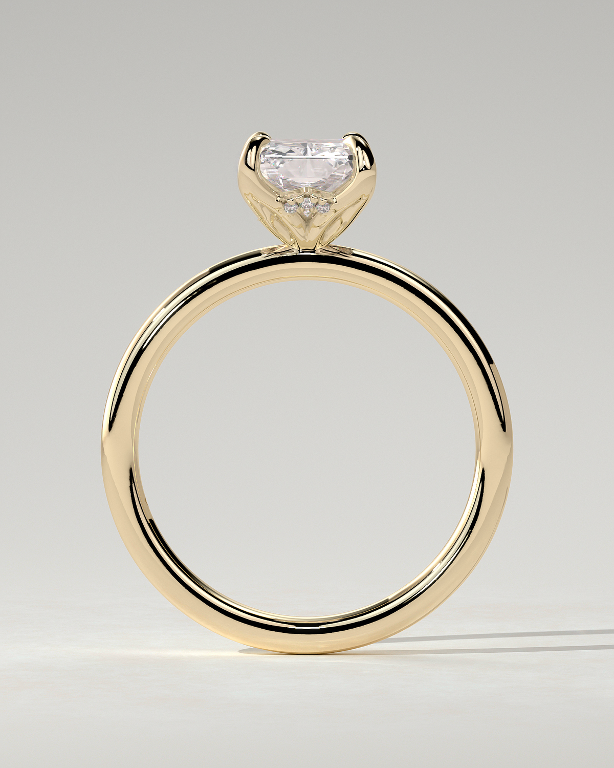 Aster Solitaire Radiant Ring