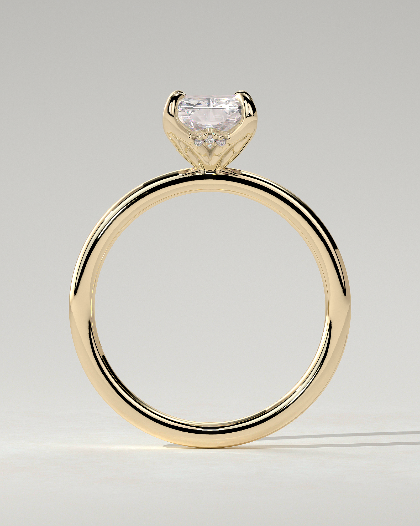 Aster Solitaire Radiant Ring
