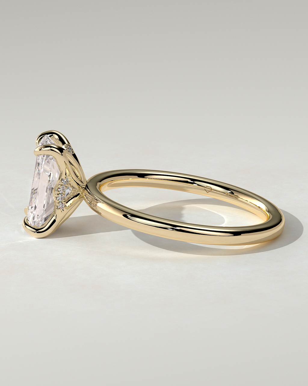Aster Solitaire Radiant Ring