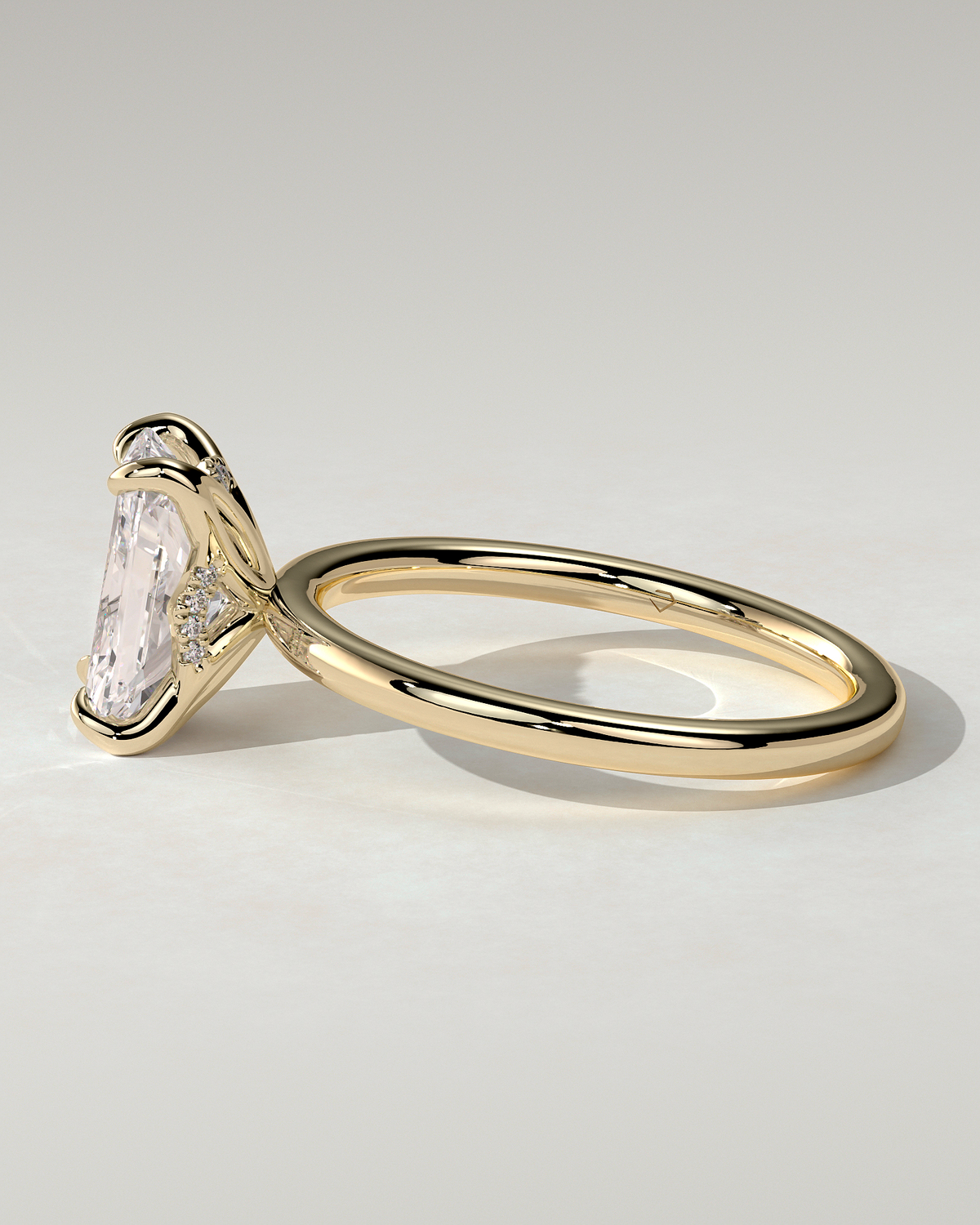 Aster Solitaire Radiant Ring