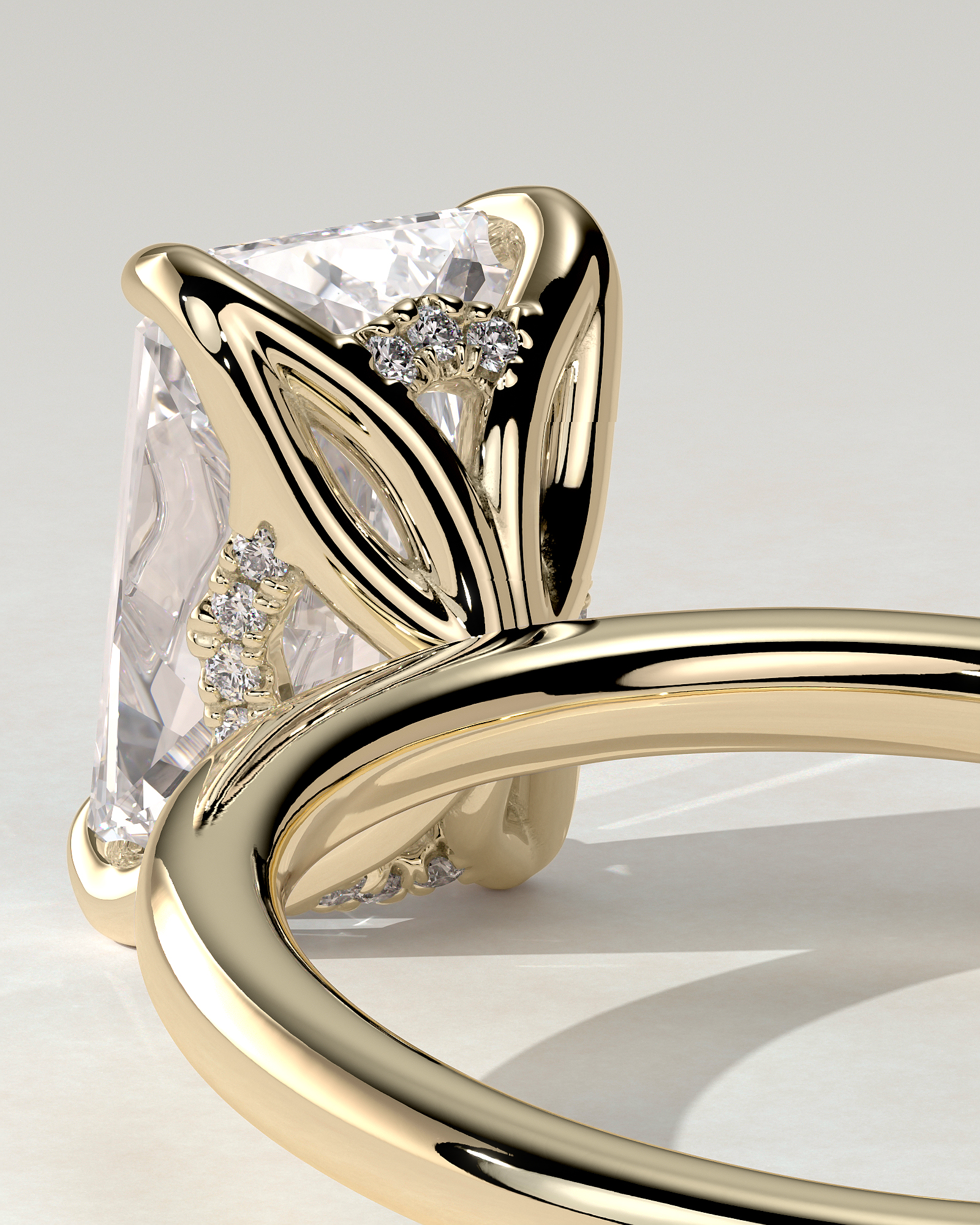 Aster Solitaire Radiant Ring