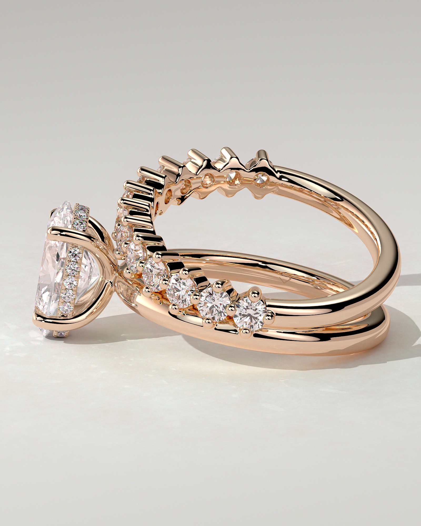 Athena Solitaire Oval Ring