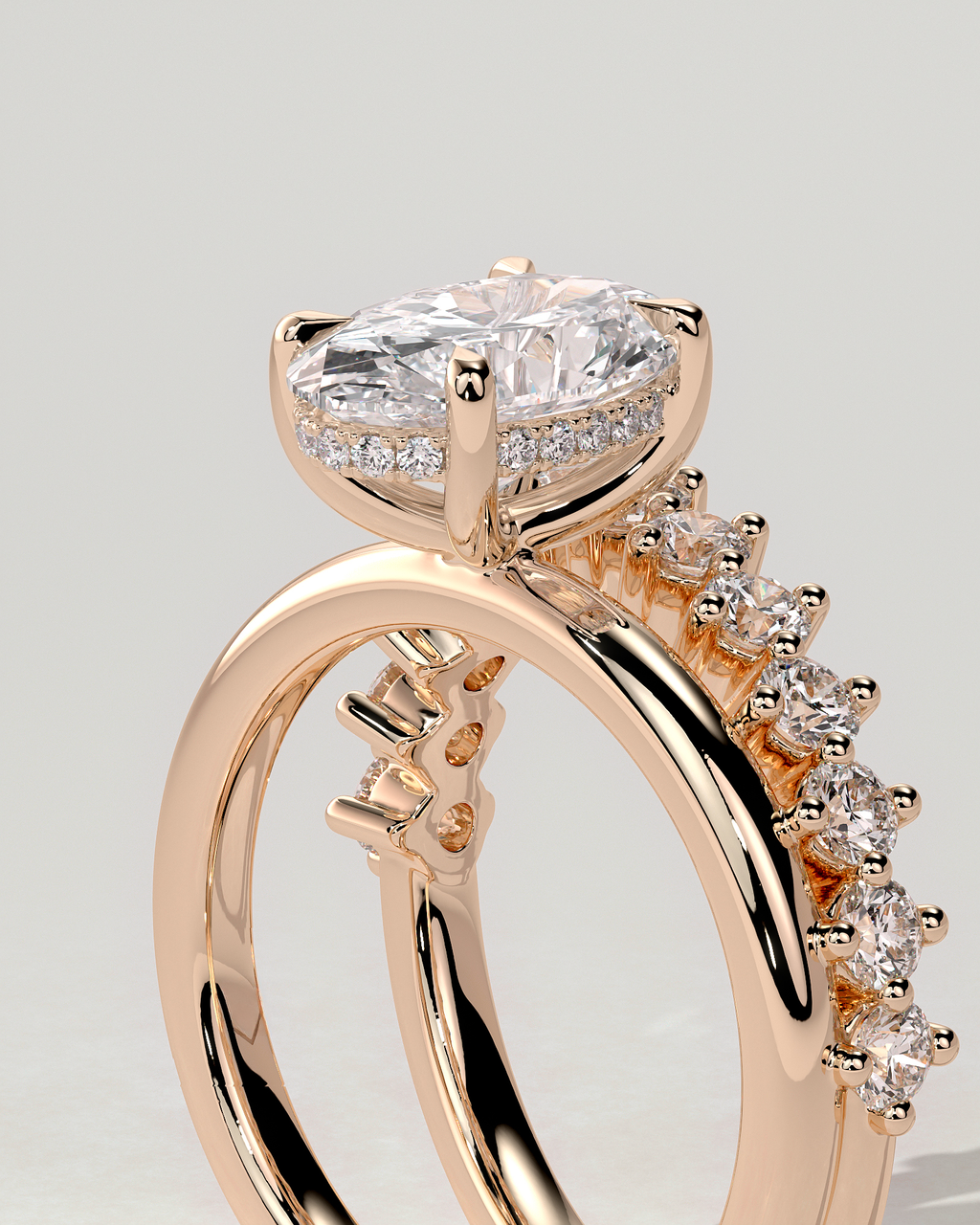 Athena Solitaire Oval Ring