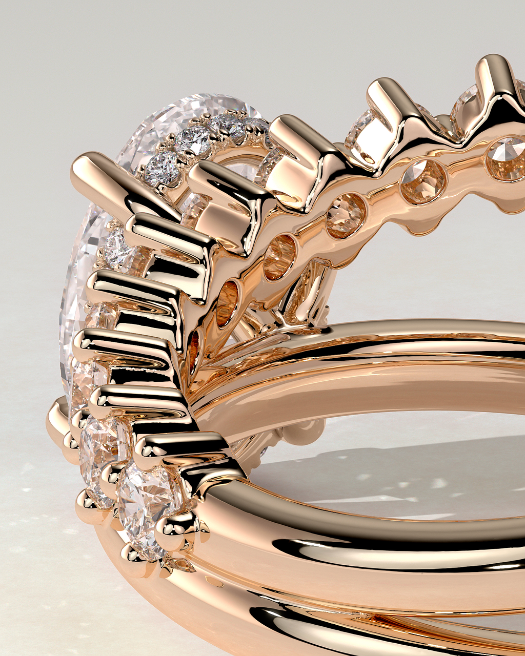 Athena Solitaire Oval Ring