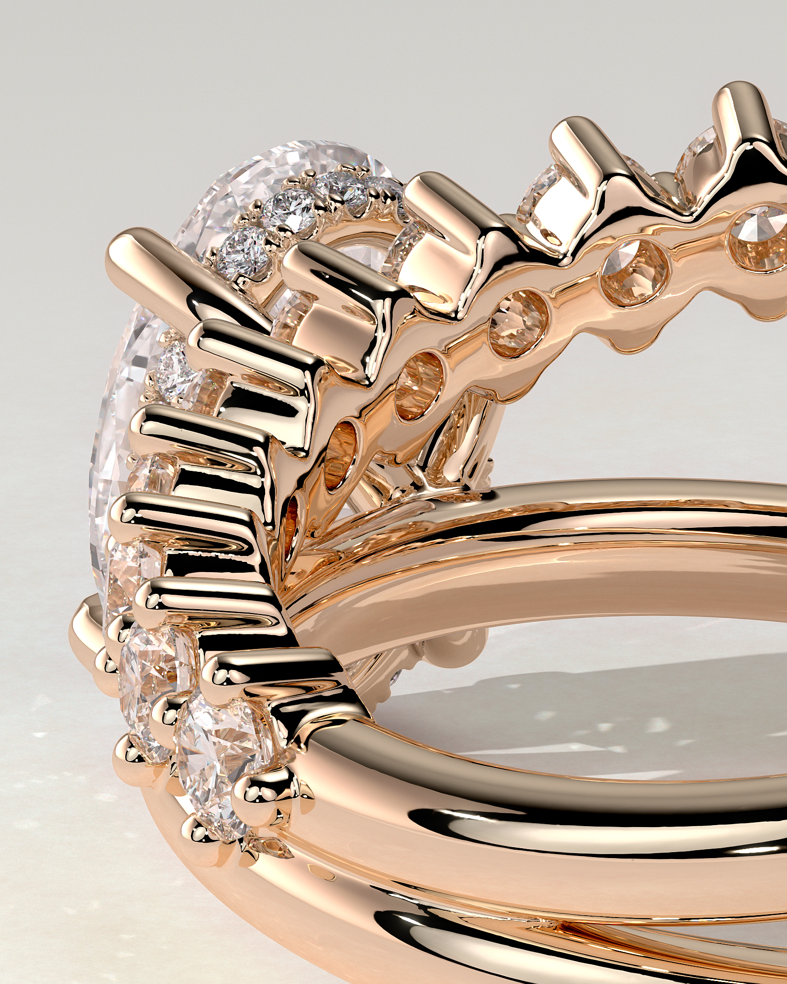 Athena Solitaire Oval Ring