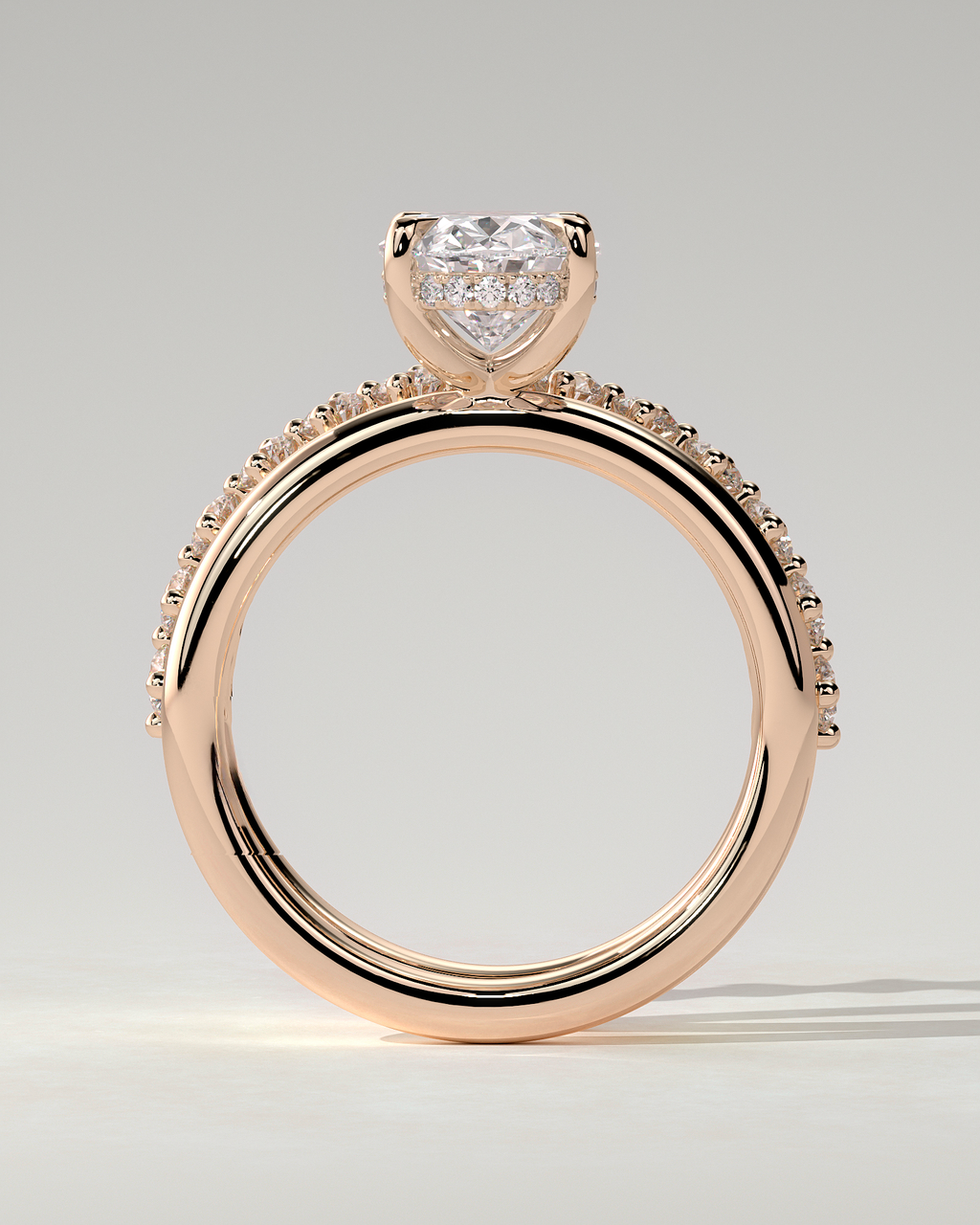 Athena Solitaire Oval Ring