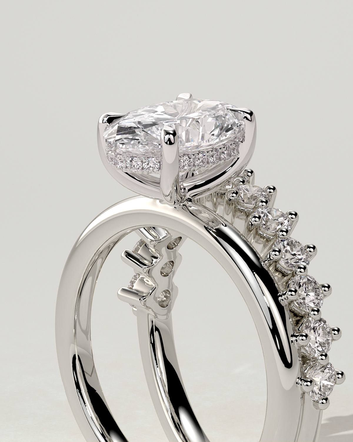 Athena Solitaire Oval Ring