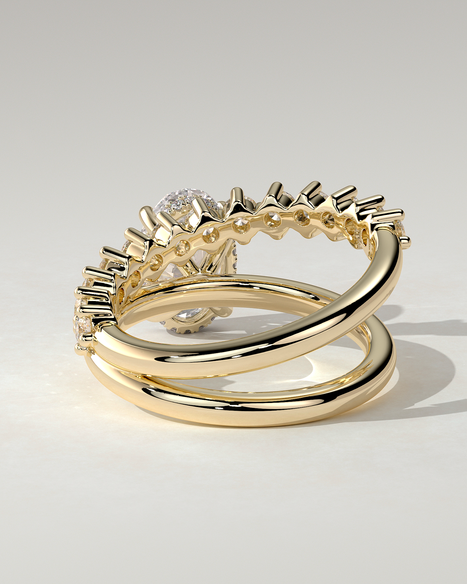 Athena Solitaire Oval Ring