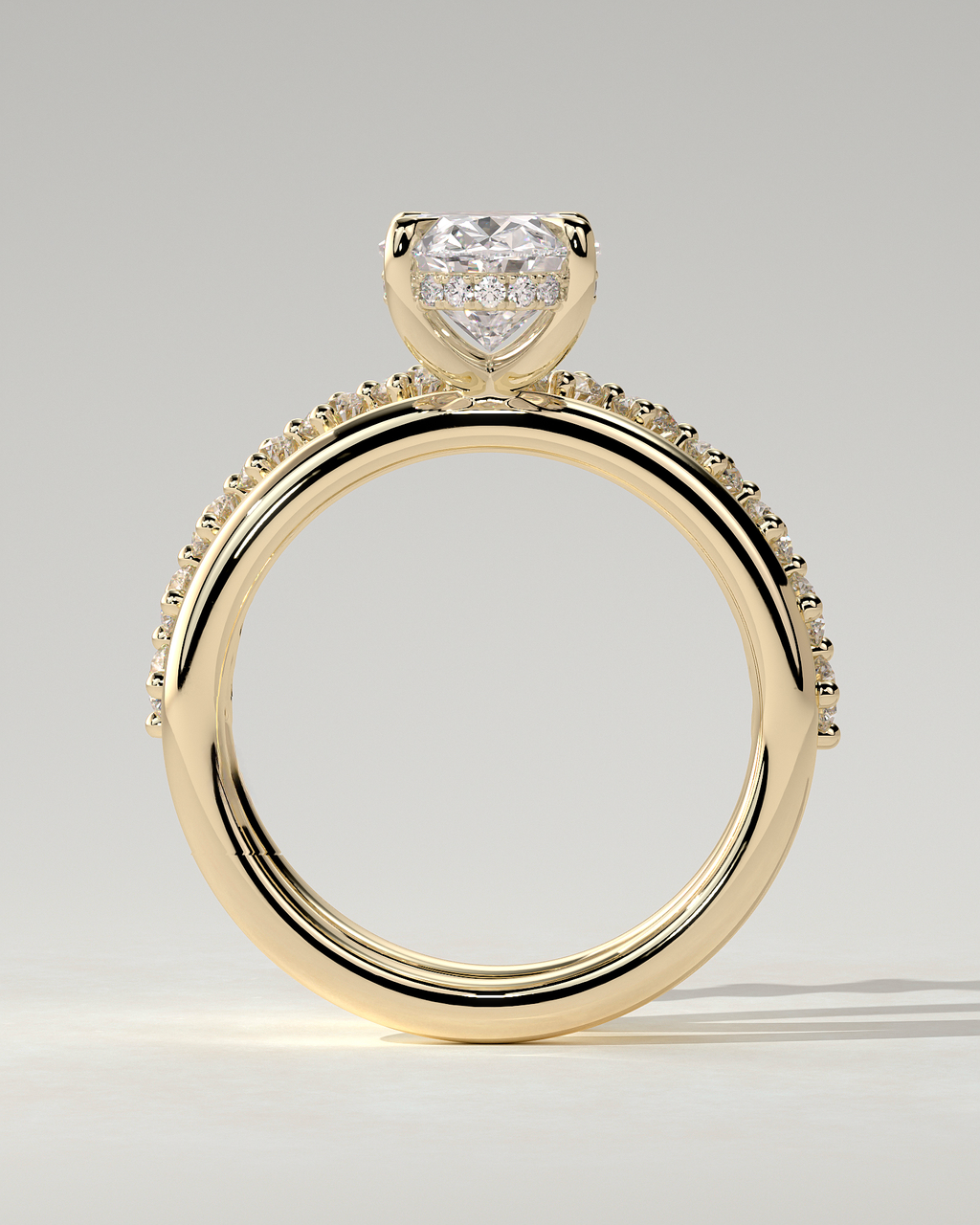 Athena Solitaire Oval Ring