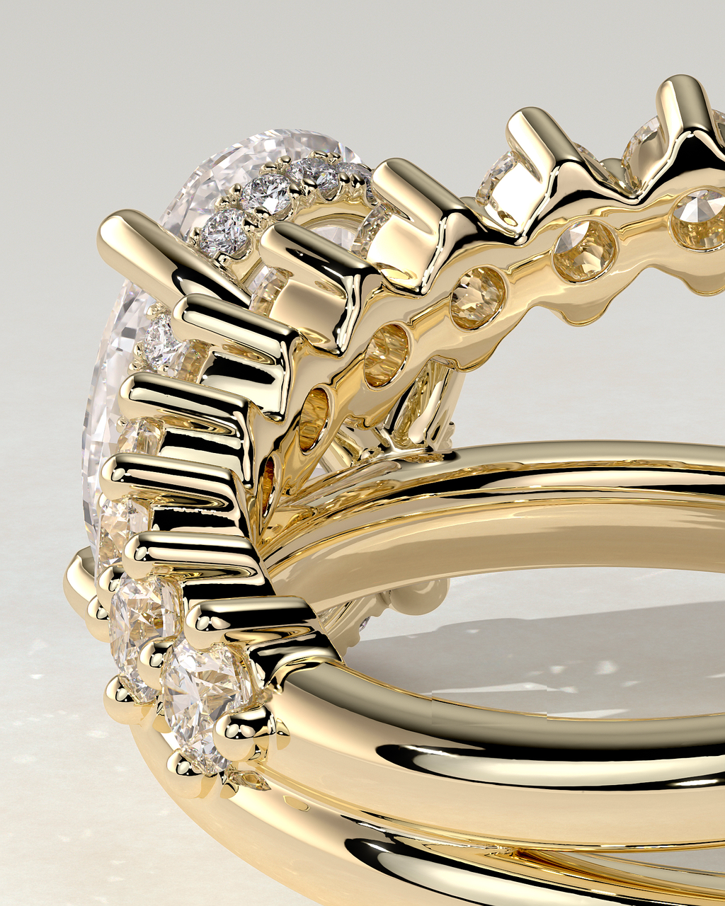 Athena Solitaire Oval Ring