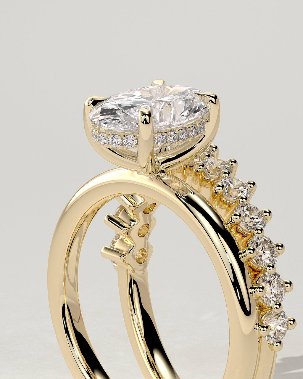 Athena Solitaire Oval Ring