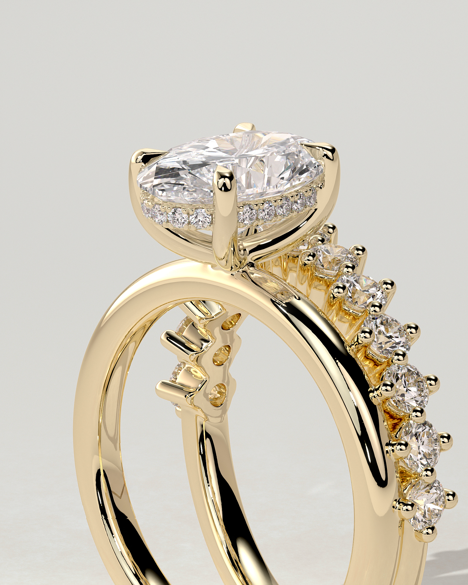 Athena Solitaire Oval Ring