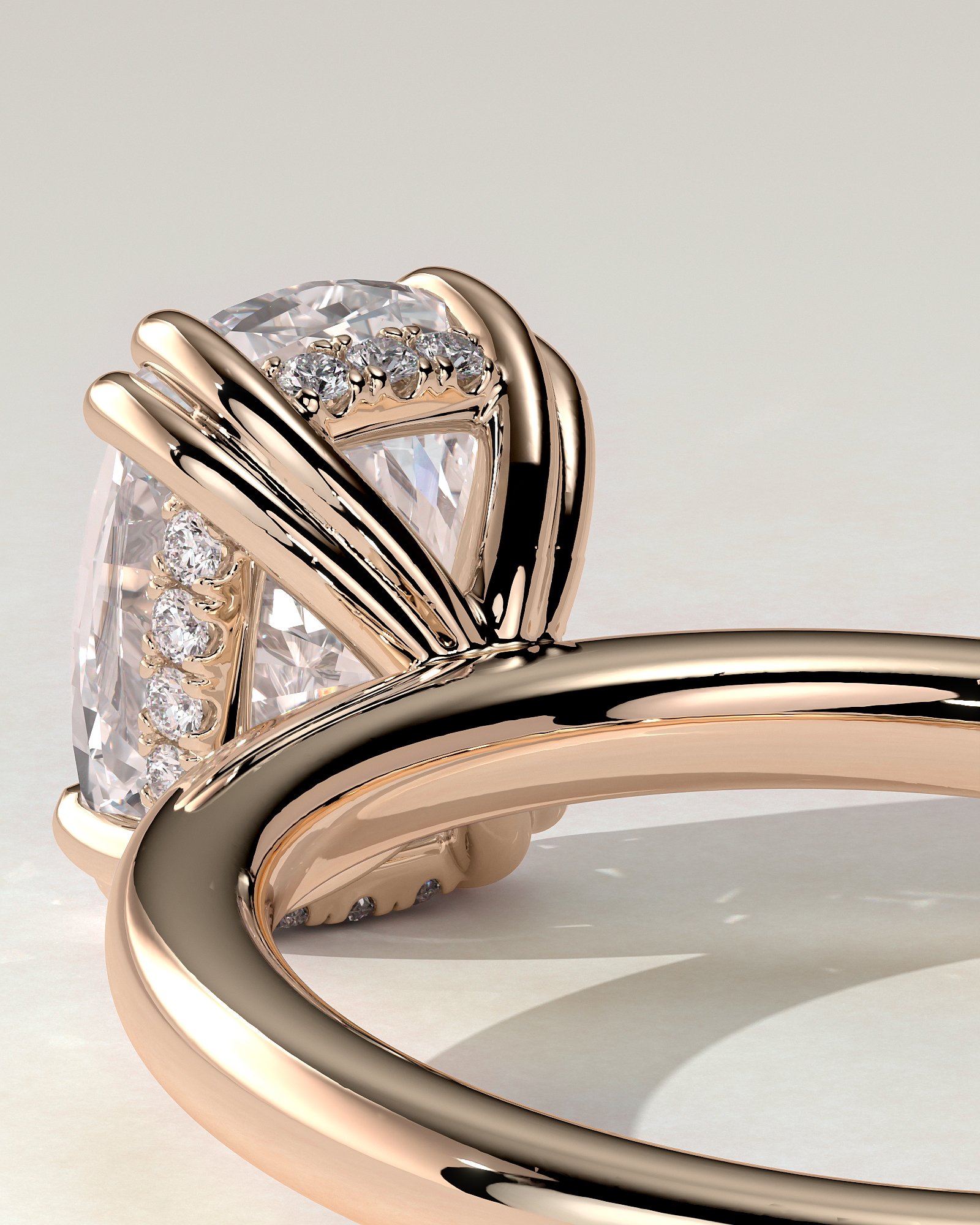 Aubrey Solitaire Cushion Ring