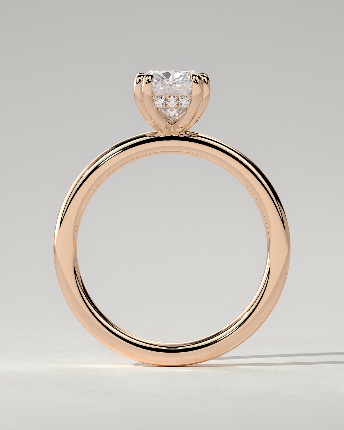 Aubrey Solitaire Cushion Ring