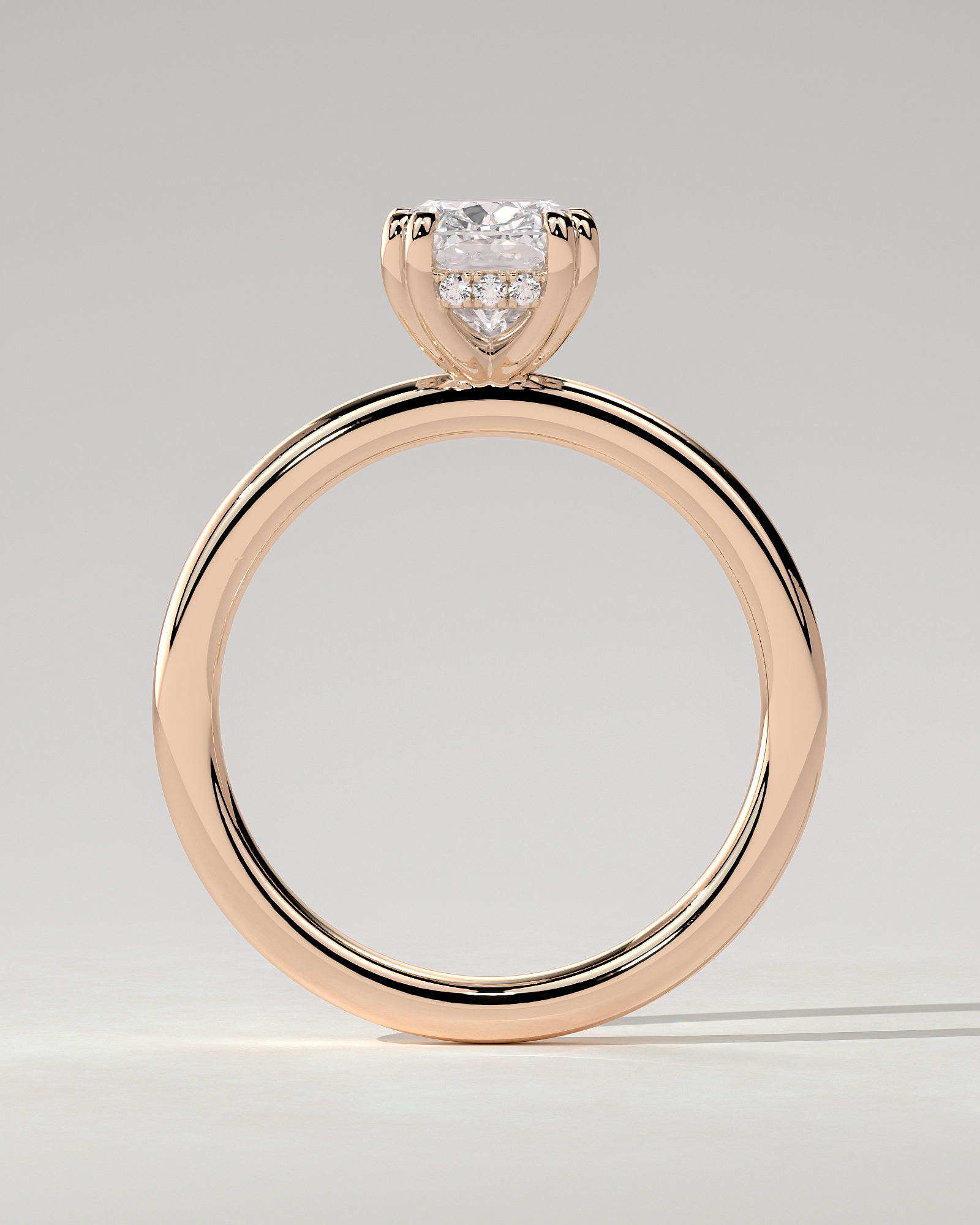 Aubrey Solitaire Cushion Ring