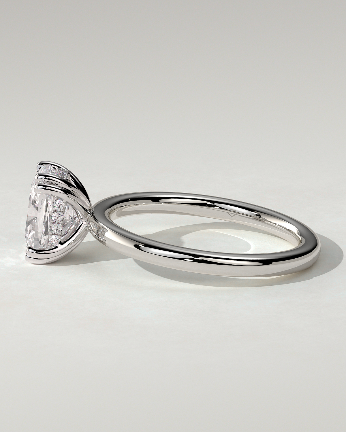 Aubrey Solitaire Cushion Ring