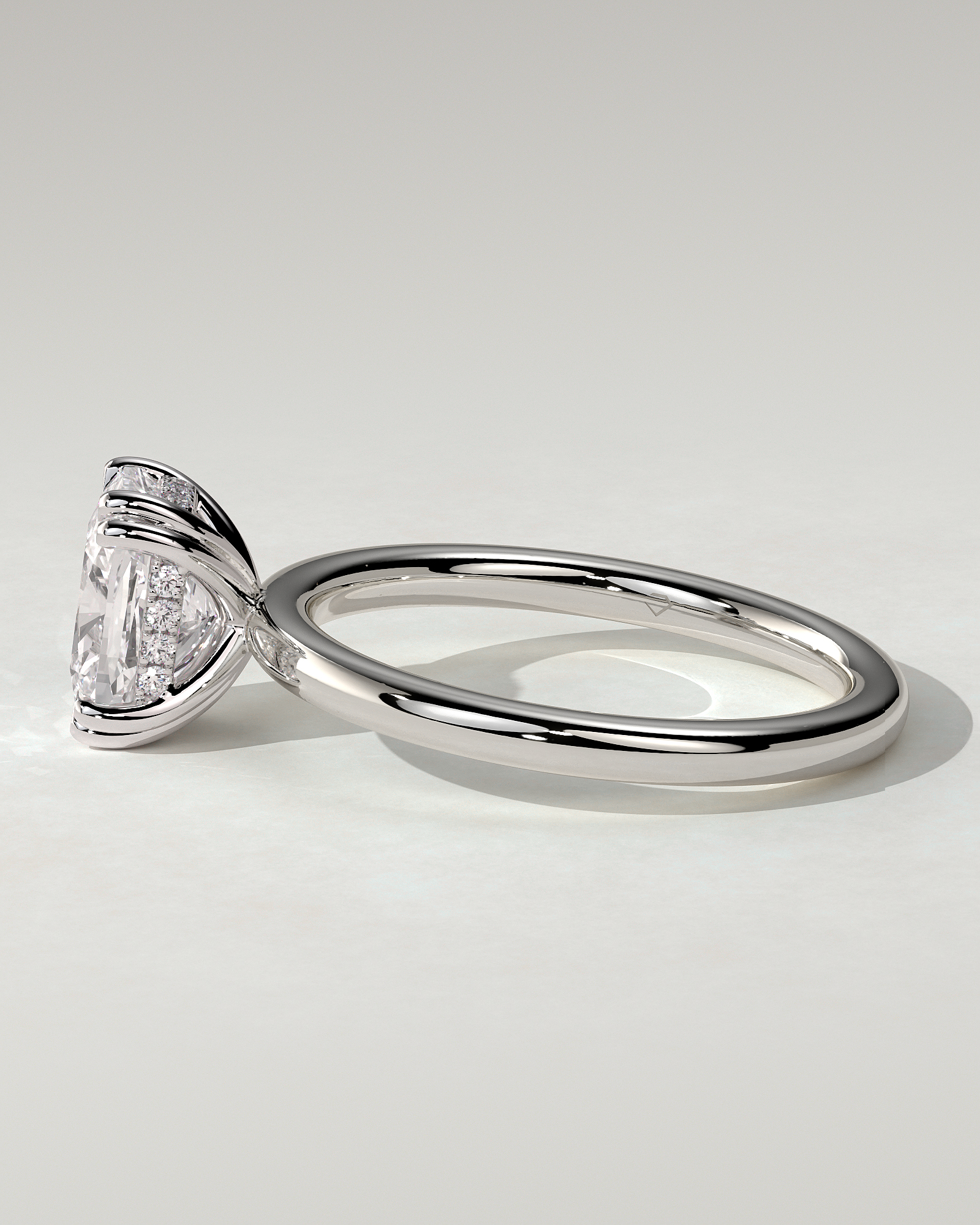 Aubrey Solitaire Cushion Ring