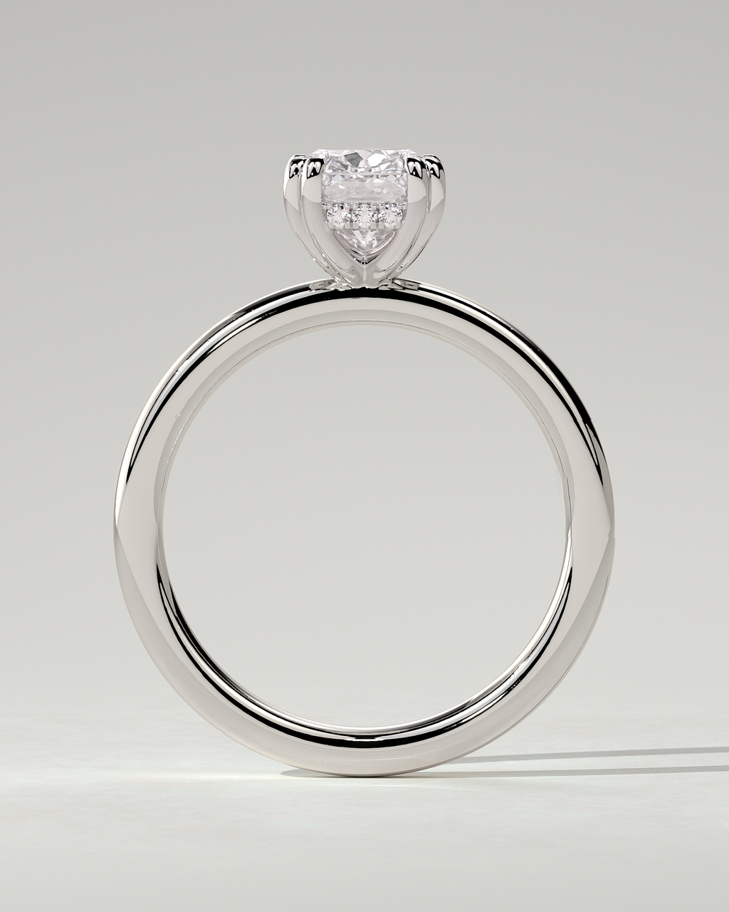 Aubrey Solitaire Cushion Ring
