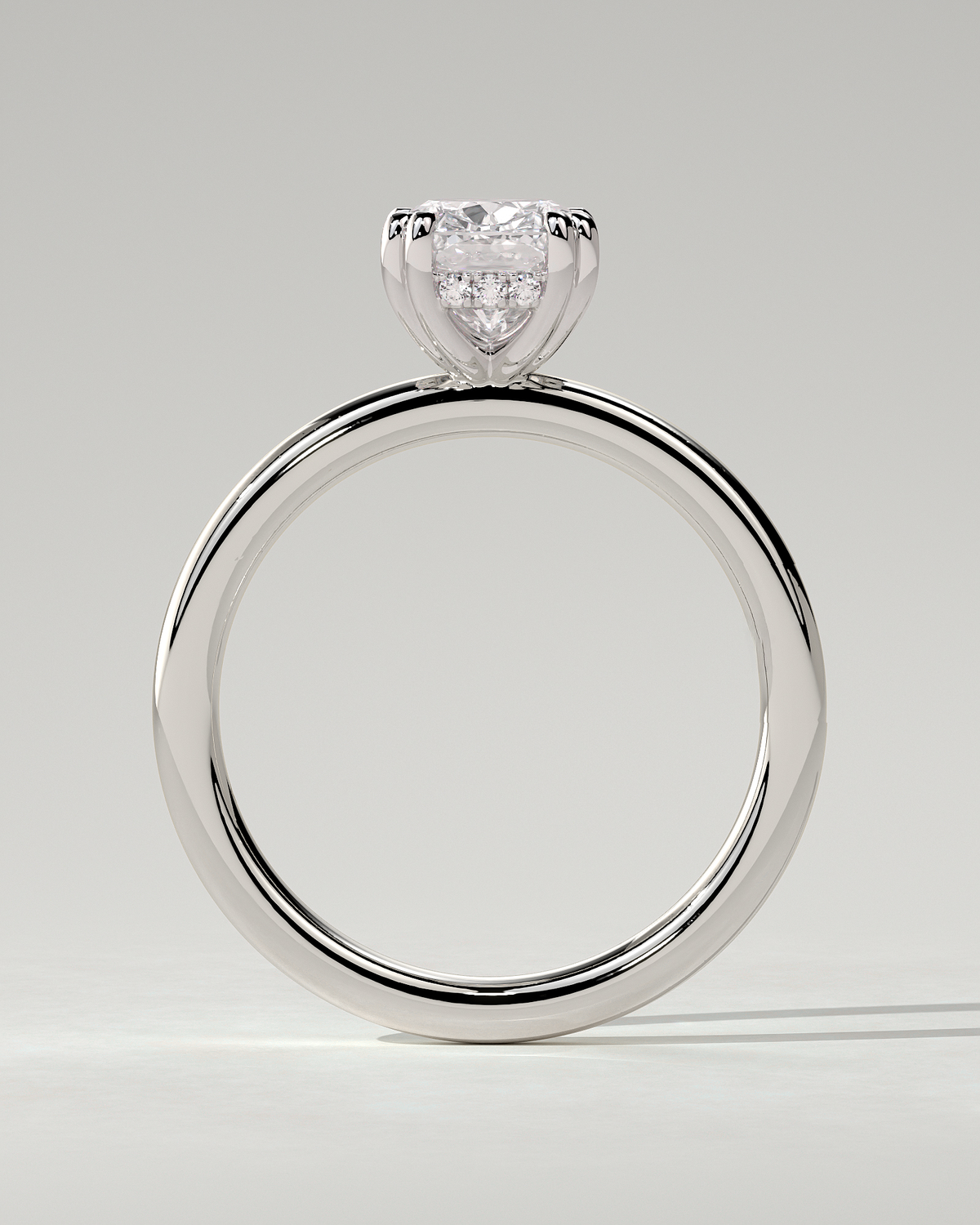 Aubrey Solitaire Cushion Ring