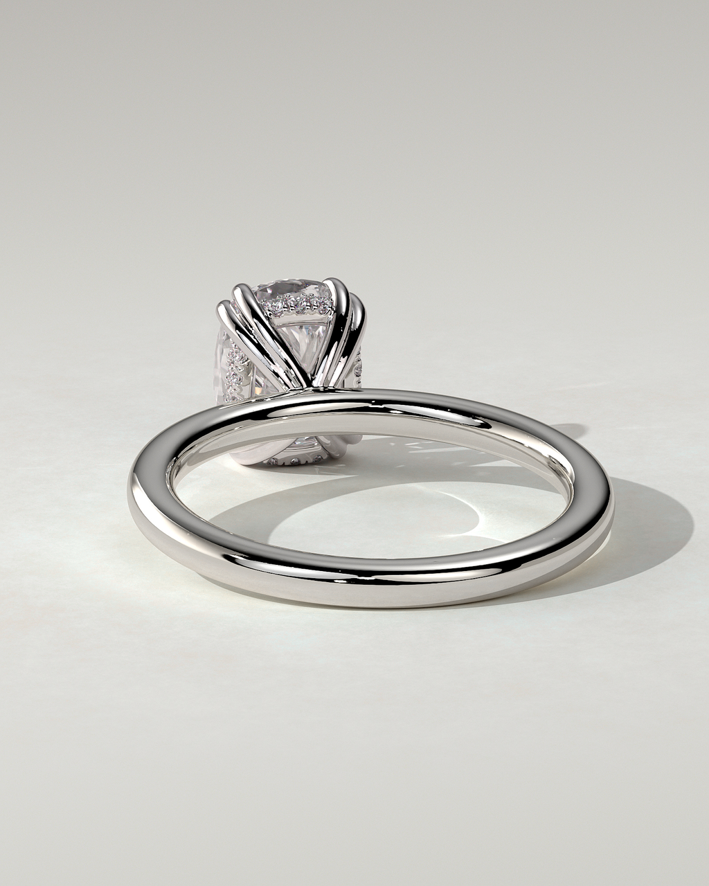Aubrey Solitaire Cushion Ring