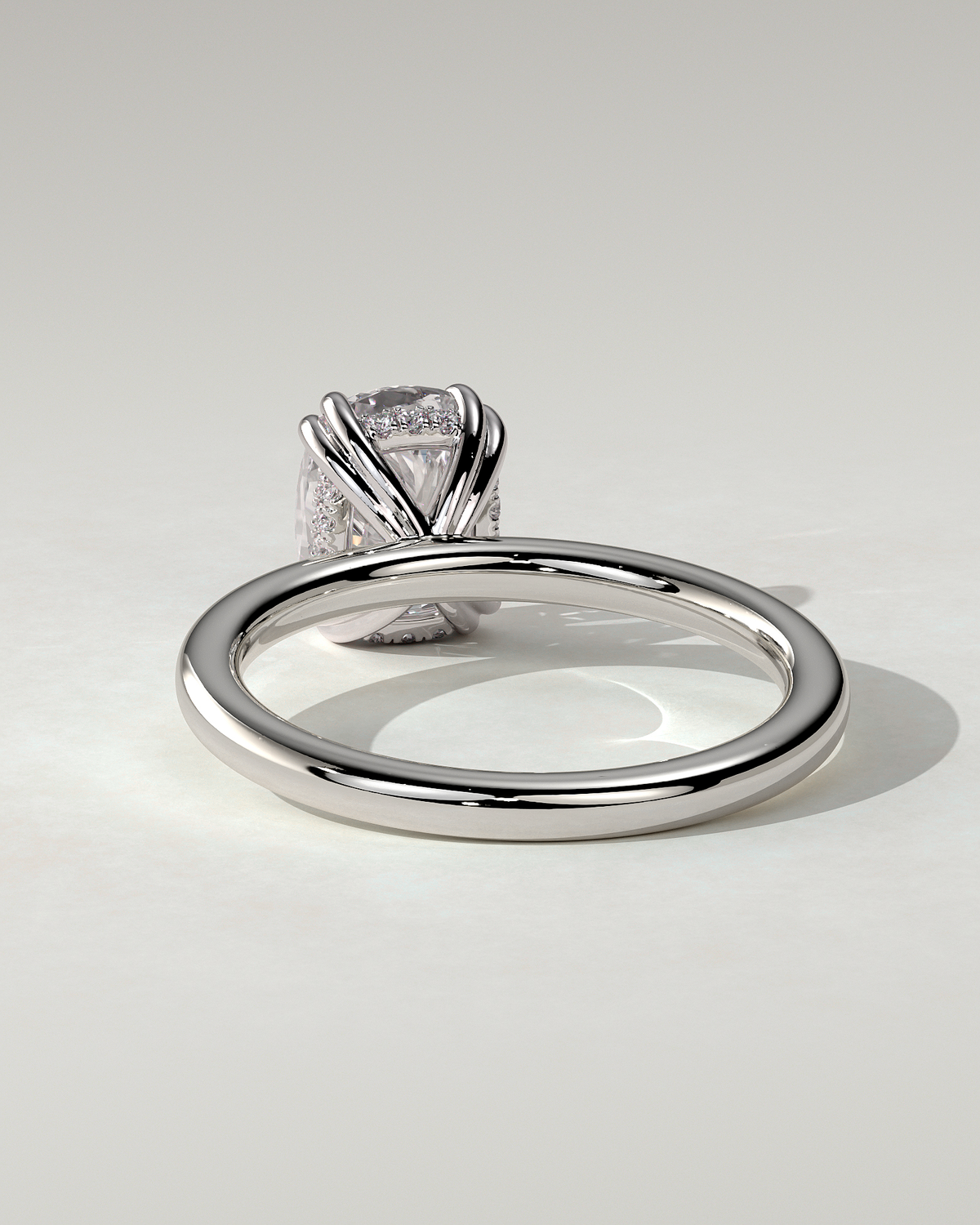 Aubrey Solitaire Cushion Ring