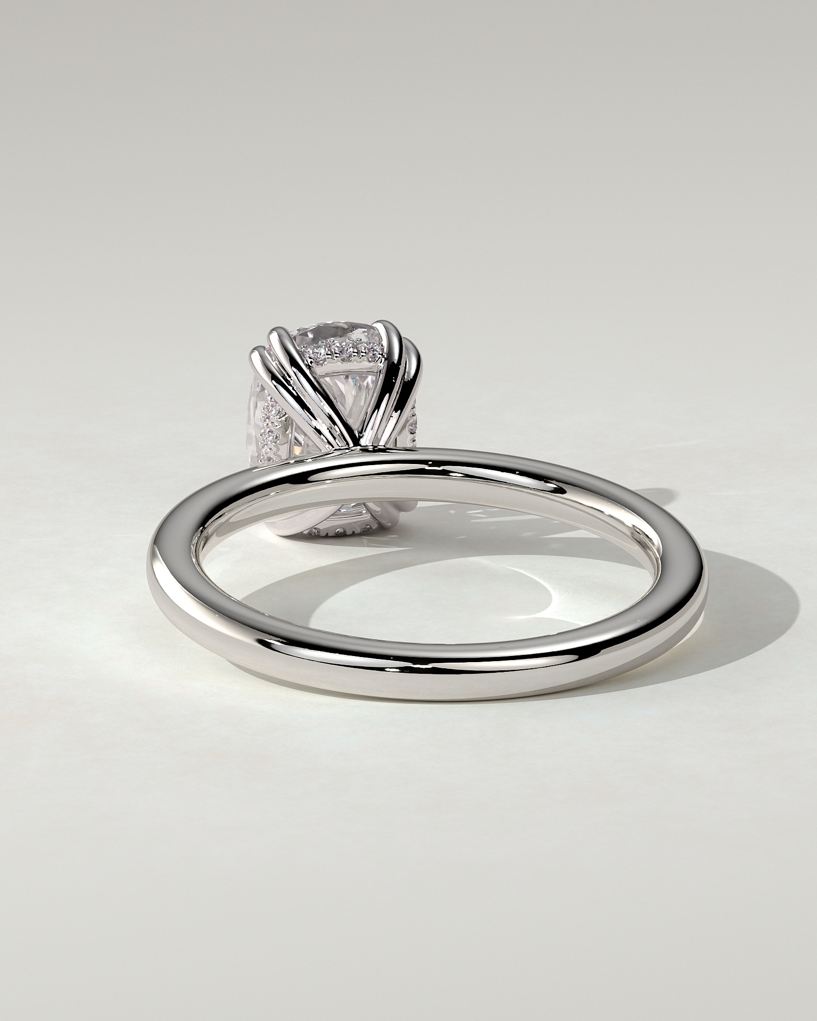 Aubrey Solitaire Cushion Ring