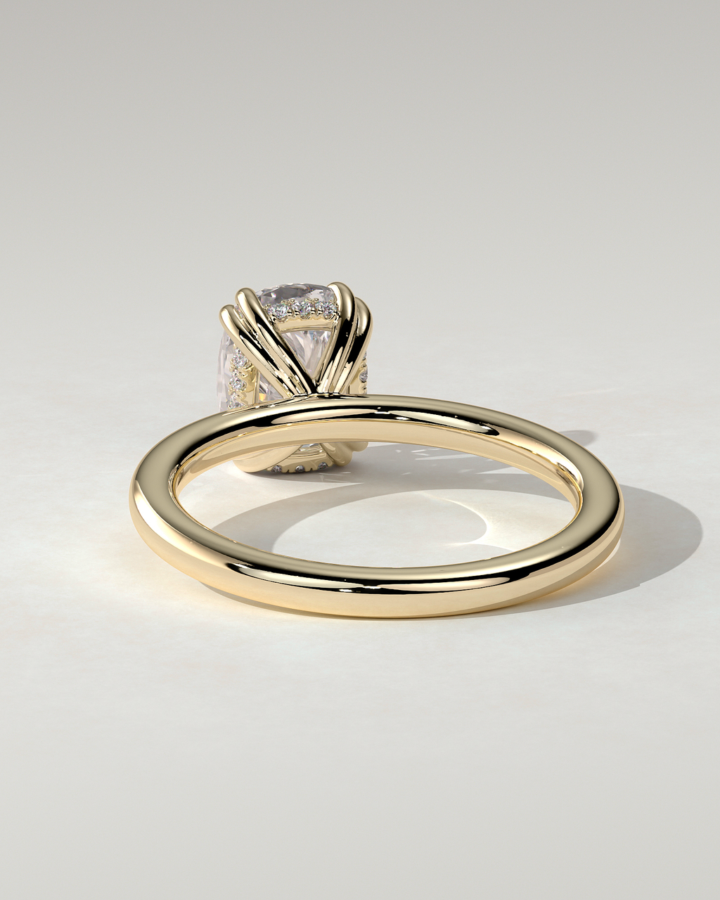 Aubrey Solitaire Cushion Ring