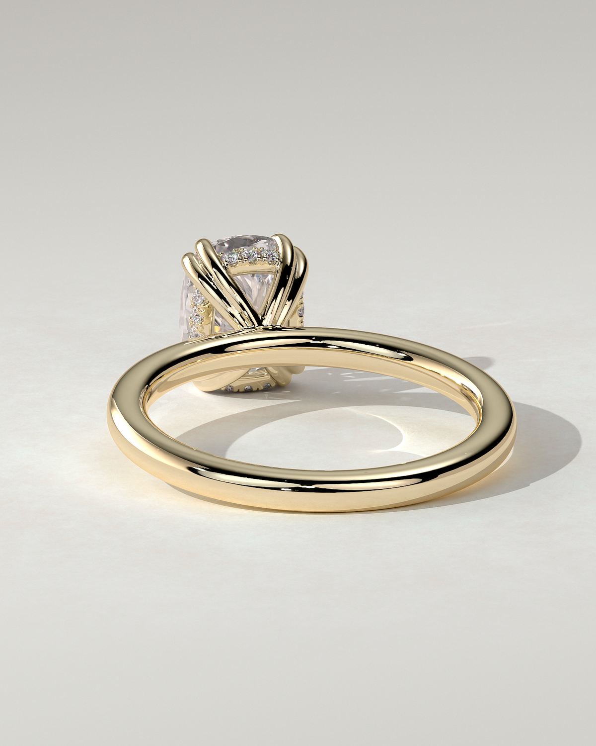 Aubrey Solitaire Cushion Ring